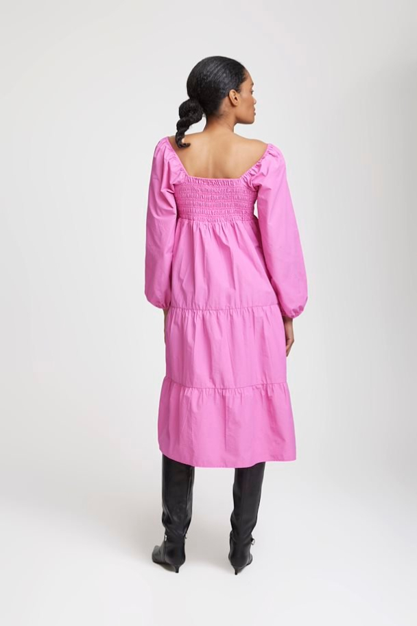 Bernadette Smock Dress - Phlox Pink  - Image 3