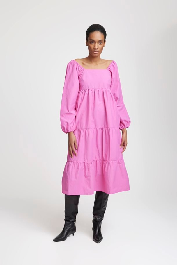 Bernadette Smock Dress - Phlox Pink  - Image 5