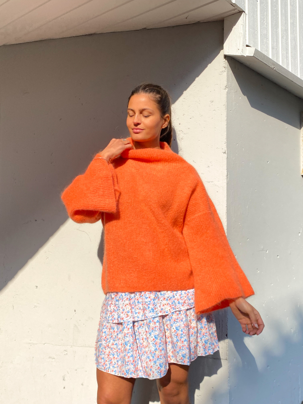 Felicia Oversized Knit - Burnt Orange  - Image 3