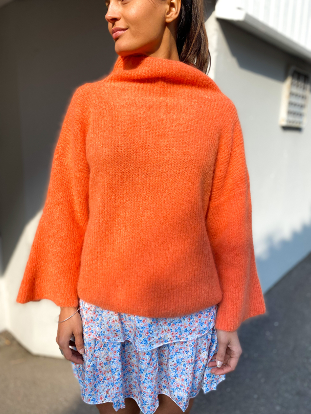 Felicia Oversized Knit - Burnt Orange  - Image 1