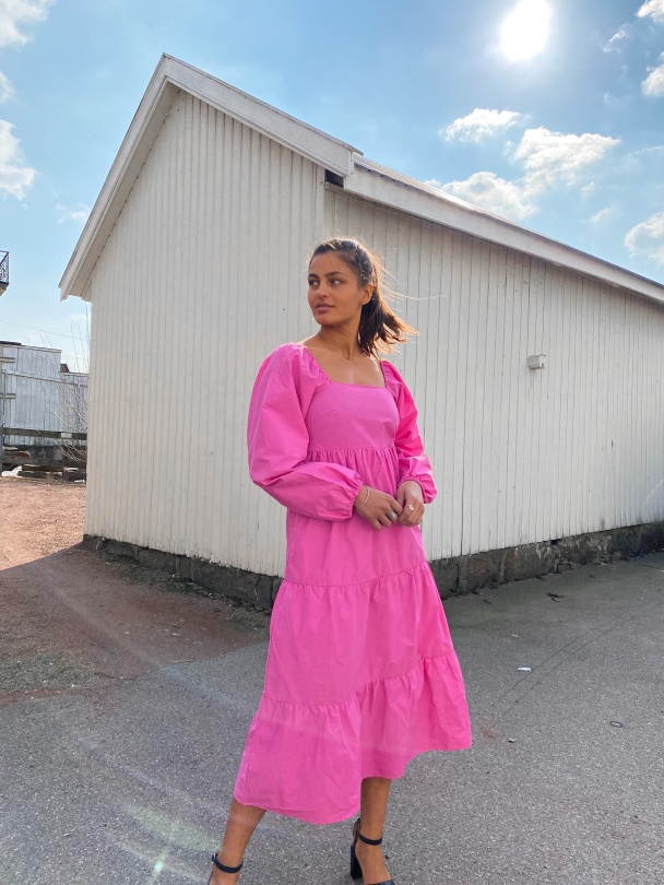 Bernadette Smock Dress - Phlox Pink  - Image 7