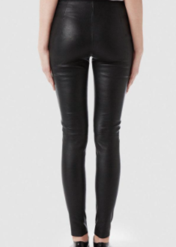 Sylvia Stretch Leather Leggings - Image 3