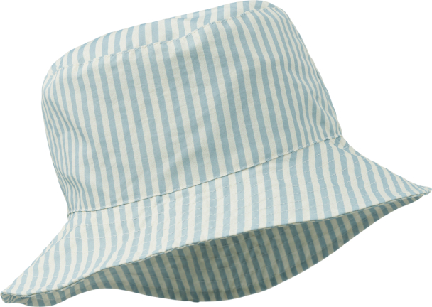 Liewood | Damon Bucket Hat - Stripe Sea Blue/Creme de la creme - Image 1