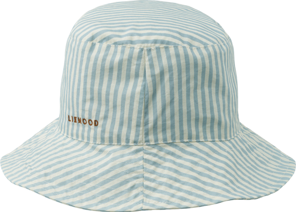 Liewood | Damon Bucket Hat - Stripe Sea Blue/Creme de la creme - Image 2