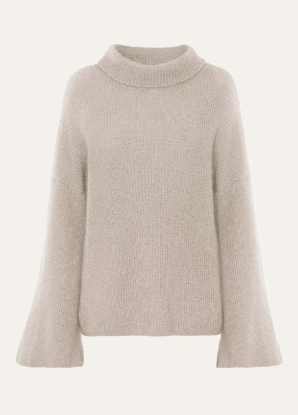 Felicia Oversized Knit - Beige  - Image 2