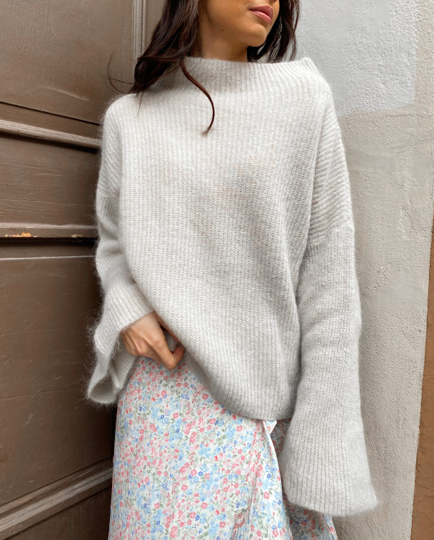 Felicia Oversized Knit - Beige  - Image 1
