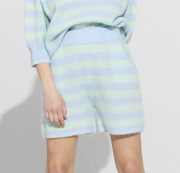 Lomvi Shorts - Aqua Stripes  - Image 2