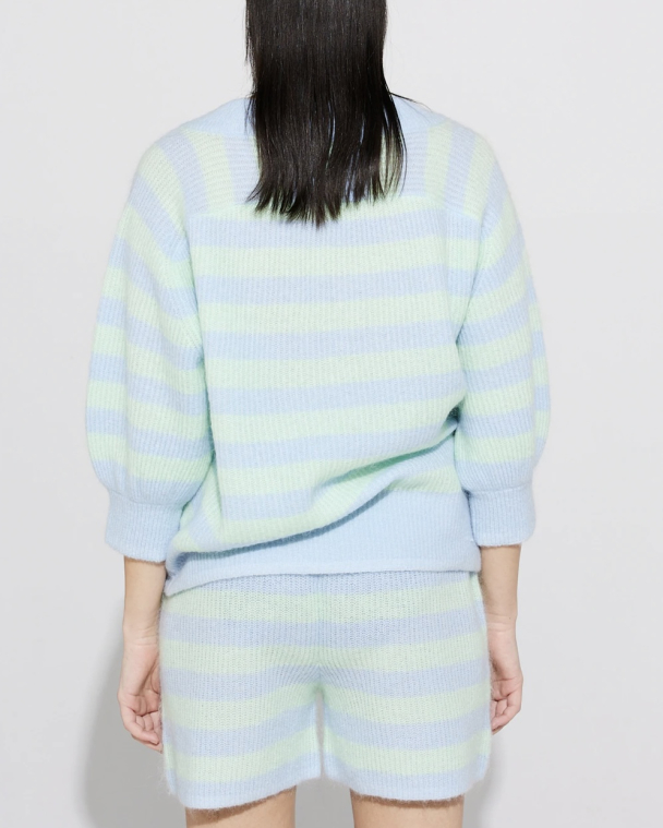 Lomvi Shorts - Aqua Stripes  - Image 3
