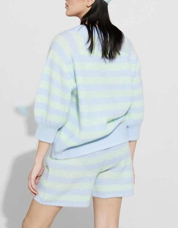 Lomvi Shorts - Aqua Stripes  - Image 4