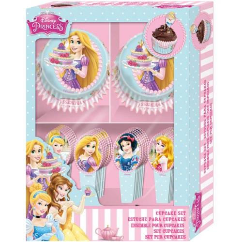 Prinsessesett fra Disney,  60 stk med 24 topper