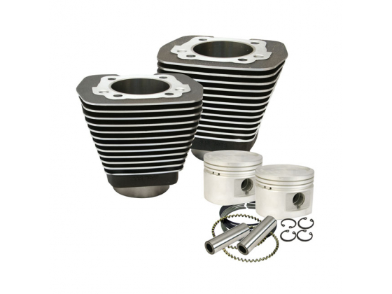 S&S, 80"/1340CC CYLINDER & PISTON KIT. BLACK