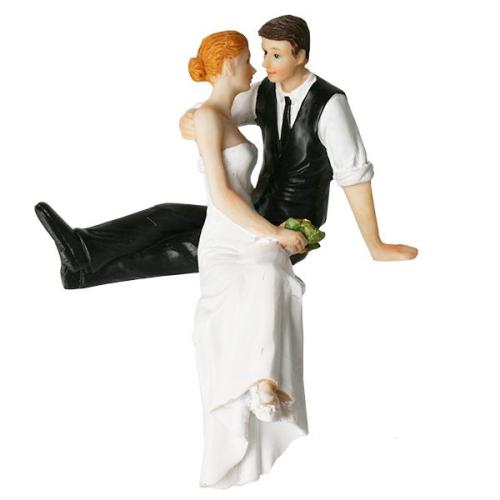 Brudepar, romantikk. 13,5 cm (KUN I BUTIKK)