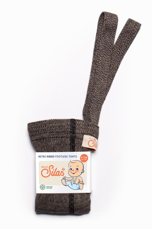 SILLY SILAS - FOOTLESS TIGHTS LICORICE PEANUT