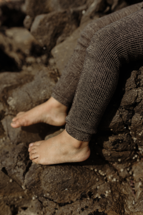 Footless Tights - Licorice Peanut - Image 7