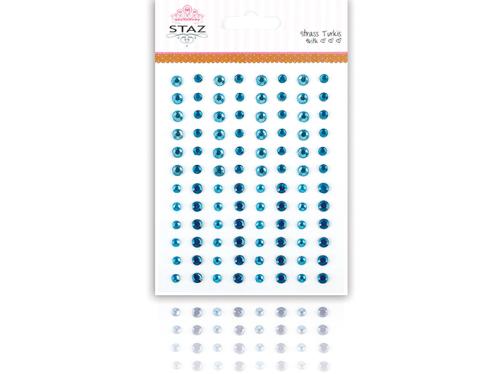 Staz Strass m/lim – Turkis – 96stk