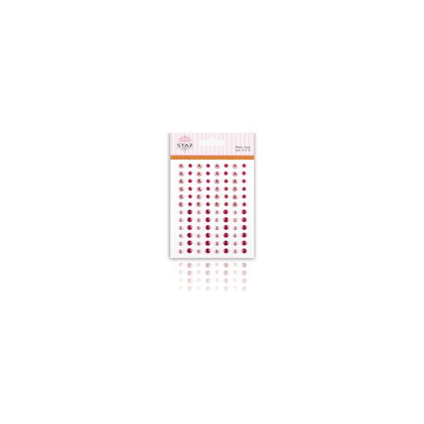 Staz Strass m/lim – Rosa– 96stk