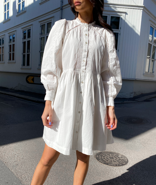 Kenora Shirt Dress - Star White  - Image 1