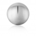 Silver Sphere Barbell Single Earring