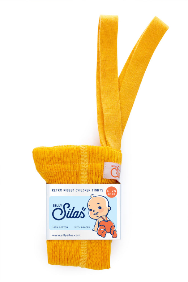 Silly Silas | Tights Footed - Sunny Yellow - Image 1