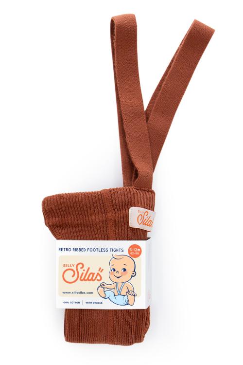 Silly Silas | Footless Tights - Cinnamon