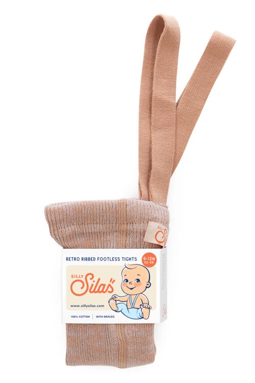 Silly Silas | Footless Tights - Silverly Brown