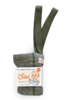 Silly Silas | Footless Tights - Creamy Olive
