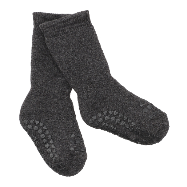 Non-Slip Socks - Dark Grey Melange