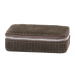 Reiseskrin brun cord/lys beige