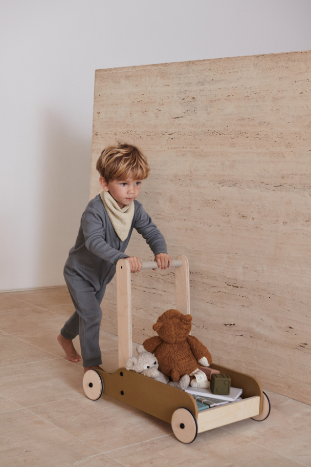 Liewood | Bonnie Push Cart - Golden Caramel/Sandy Mix - Image 3