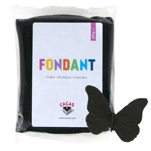 Fondant, svart, 250 g