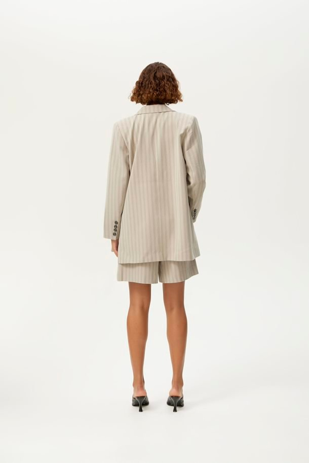 Blair Shorts - Pure Cashmere Pinstripe - Image 2