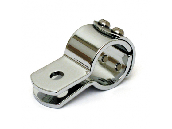 3-PIECE CLAMP 1-1/8". CHROME STEEL