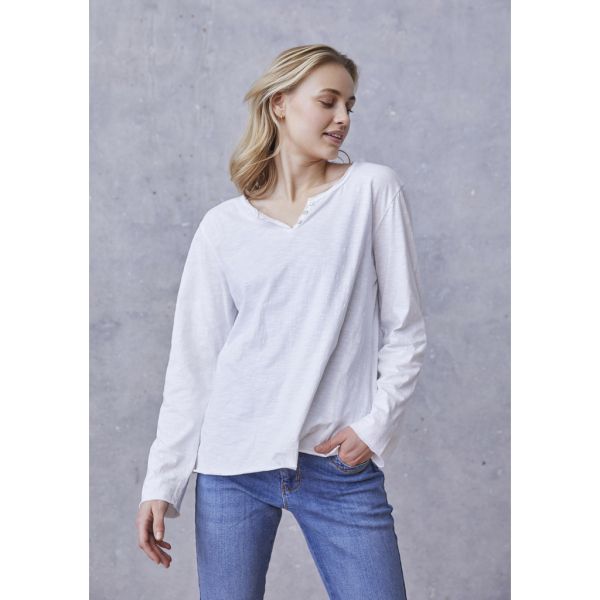 Kiva White L/S T-Shirt