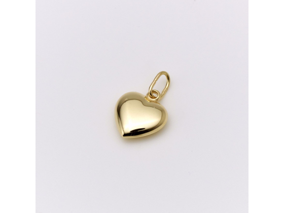 Gull hjerte 14kt. (8,5mm)