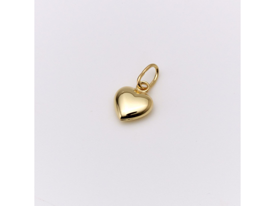 Gull hjerte 14kt. (6,5mm)