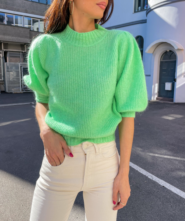 Brooky Knit Puff - Absinthe Green  - Image 1