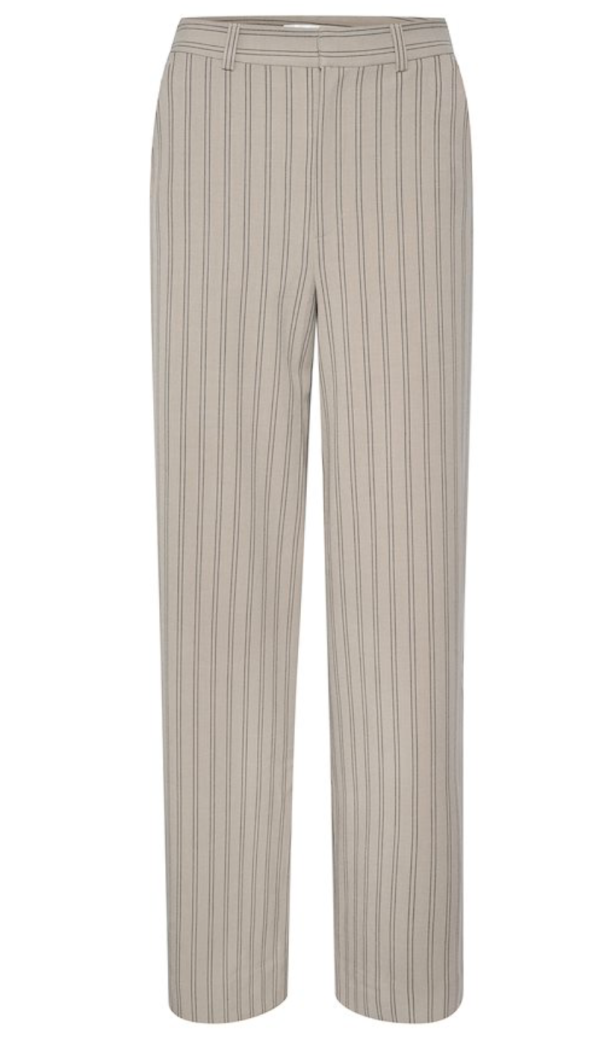 Blair Wide Pants - Pure Cashmere Pinstripe