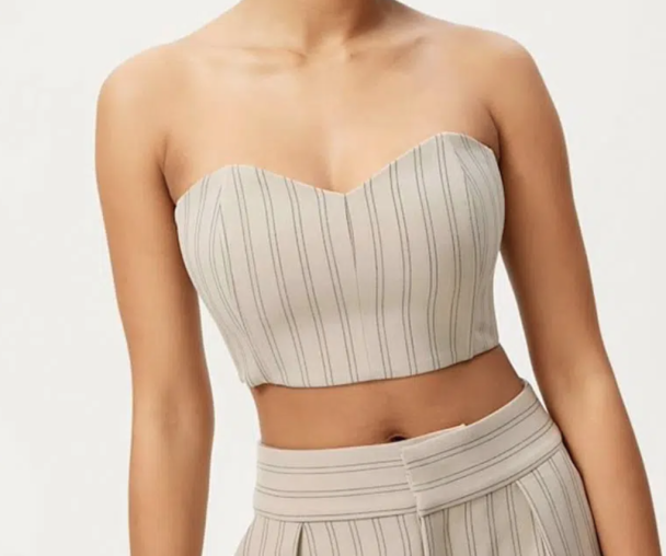 Blair Corsage - Pure Cashmere Pinstripe - Image 4