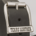 Texas Leather blanket holder, black