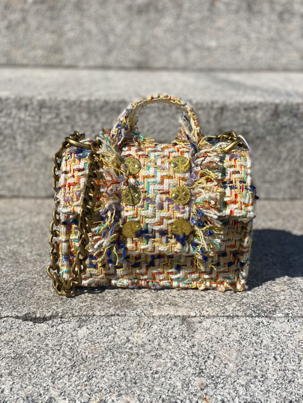 Petite Tweed - Blue/Ivory - Image 1