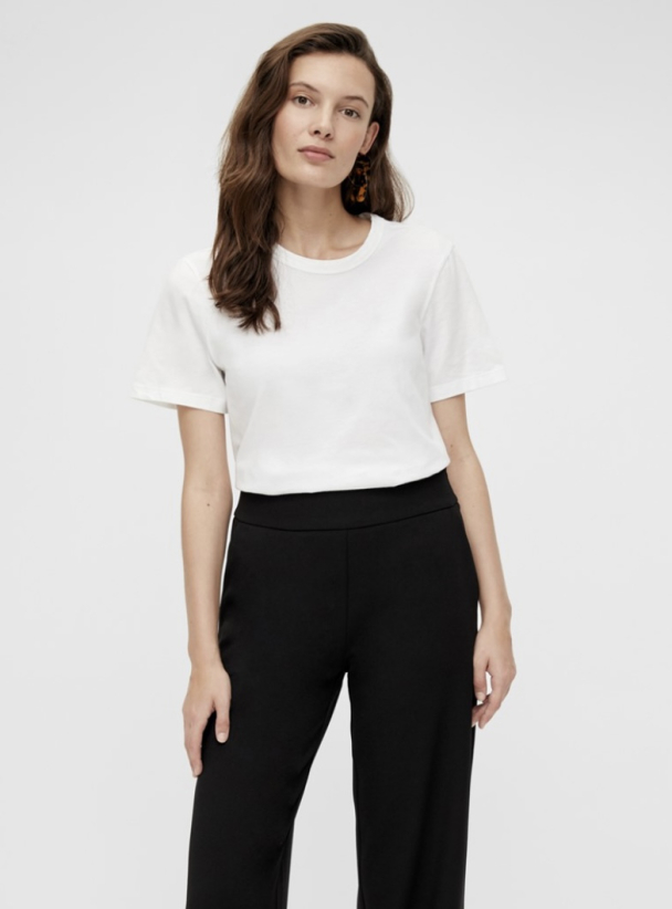 Sarita O-Neck Tee - Bright White  - Image 3