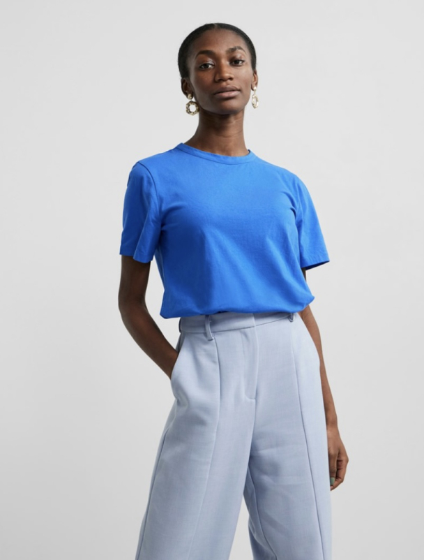 Sarita O-Neck Tee - Strong Blue  - Image 2