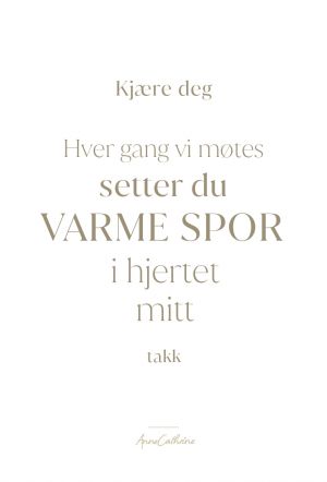 Kort med mening - Varme spor