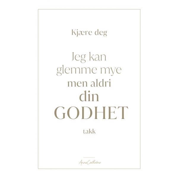 Kort med mening - Godhet