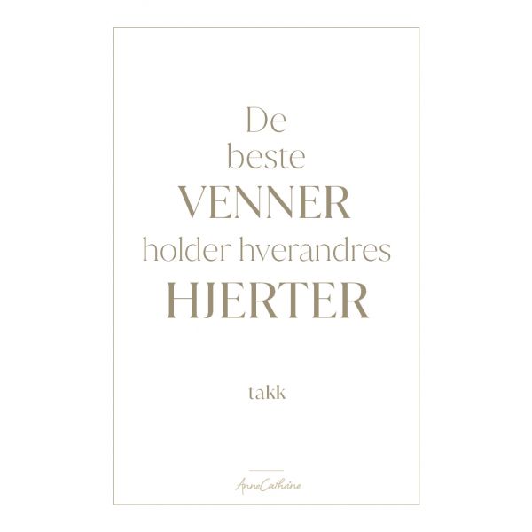 Kort med mening - Venner