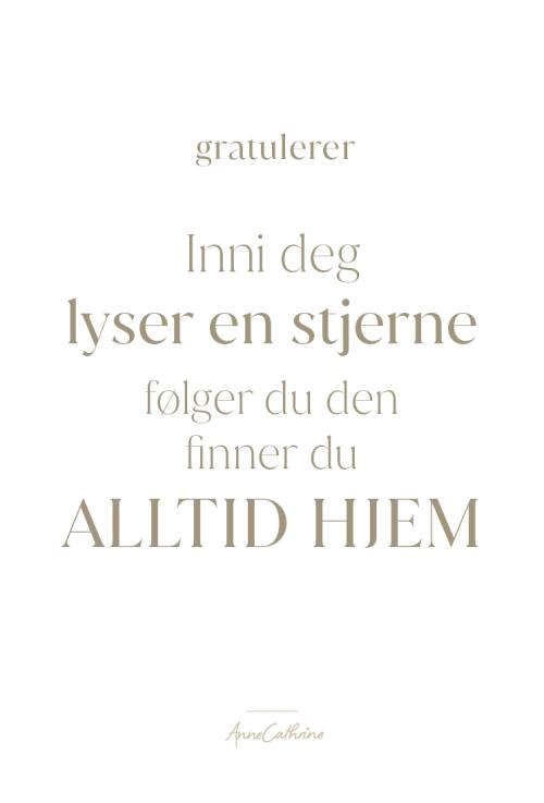 Kort med mening - Hjem