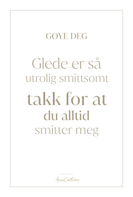 Kort med mening - Takk