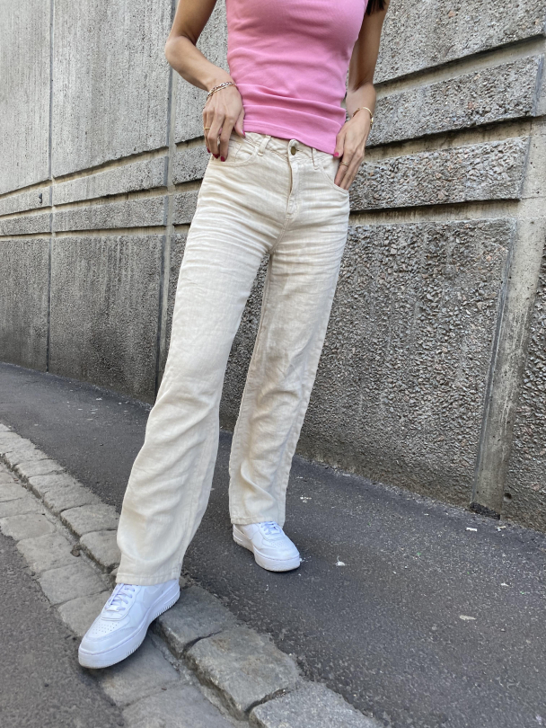Culotte Linen Color - Beige  - Image 2