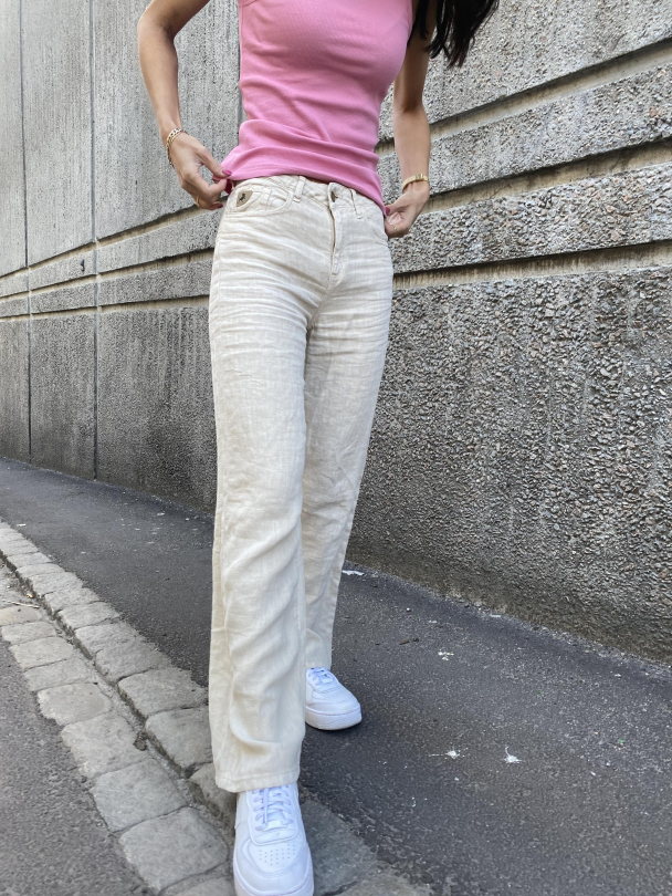 Culotte Linen Color - Beige  - Image 1