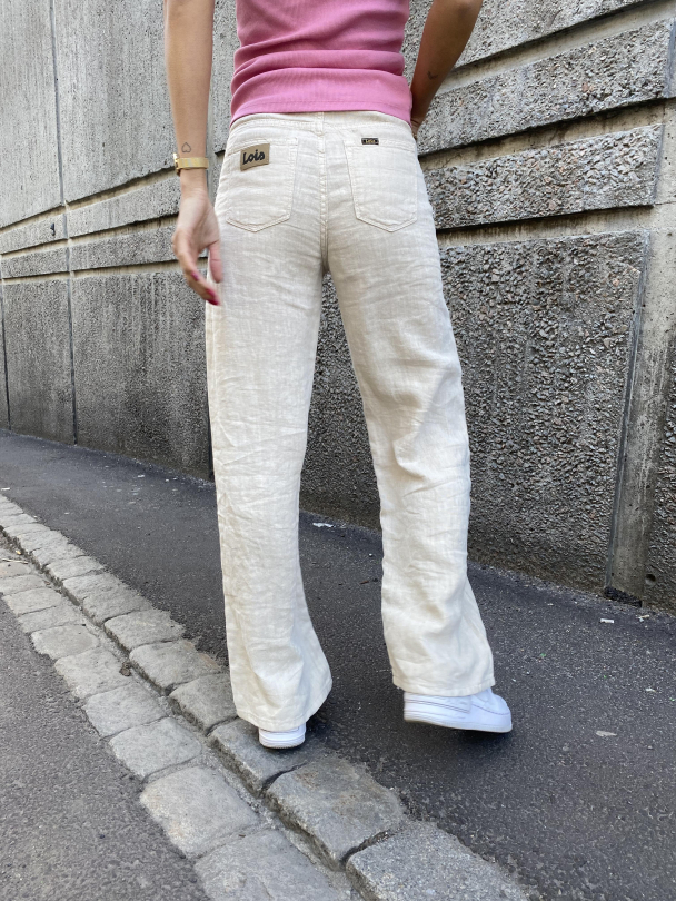 Culotte Linen Color - Beige  - Image 4